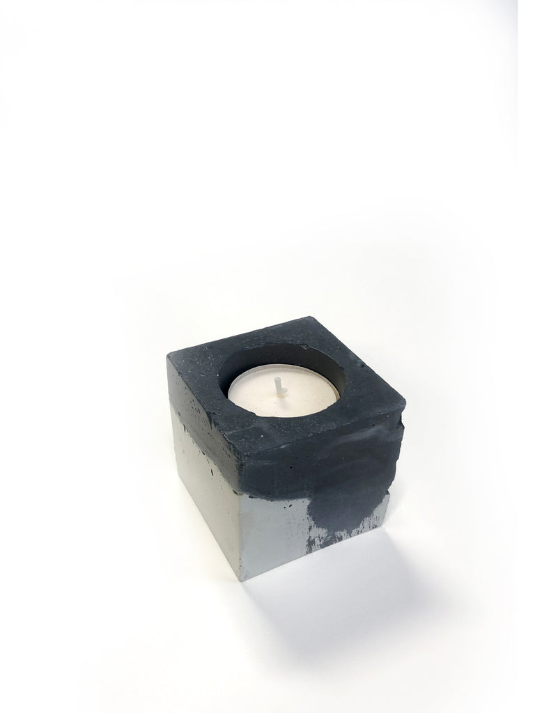 Square Tea Light Candle - Painted