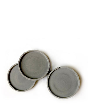 Round Coasters (set of 4) - Classic Grey
