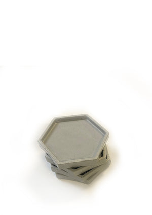 Geometric Coasters (set of 4) - Classic Grey